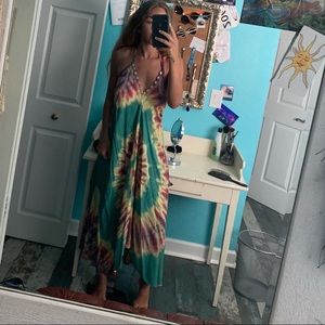 Mora girls handmade tie dye dress